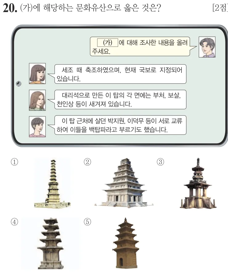 제57회 심화 20번 문제지 원본