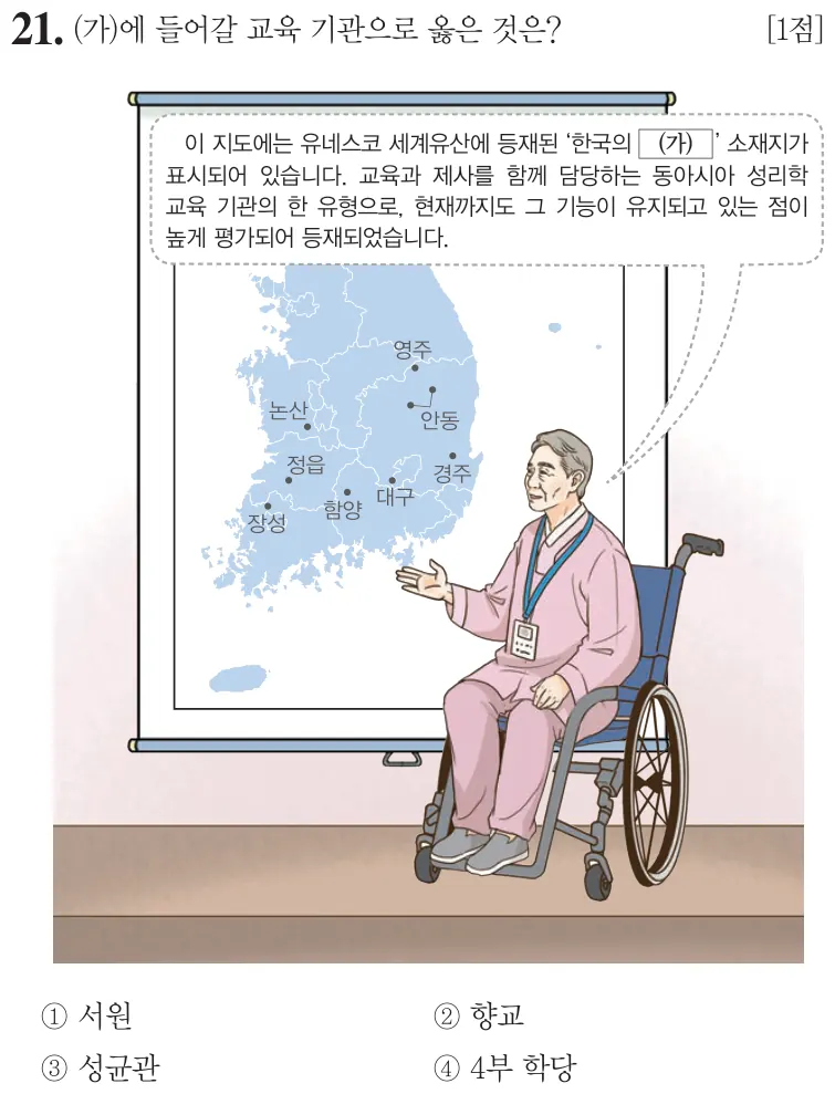 제58회 기본 21번 문제지 원본