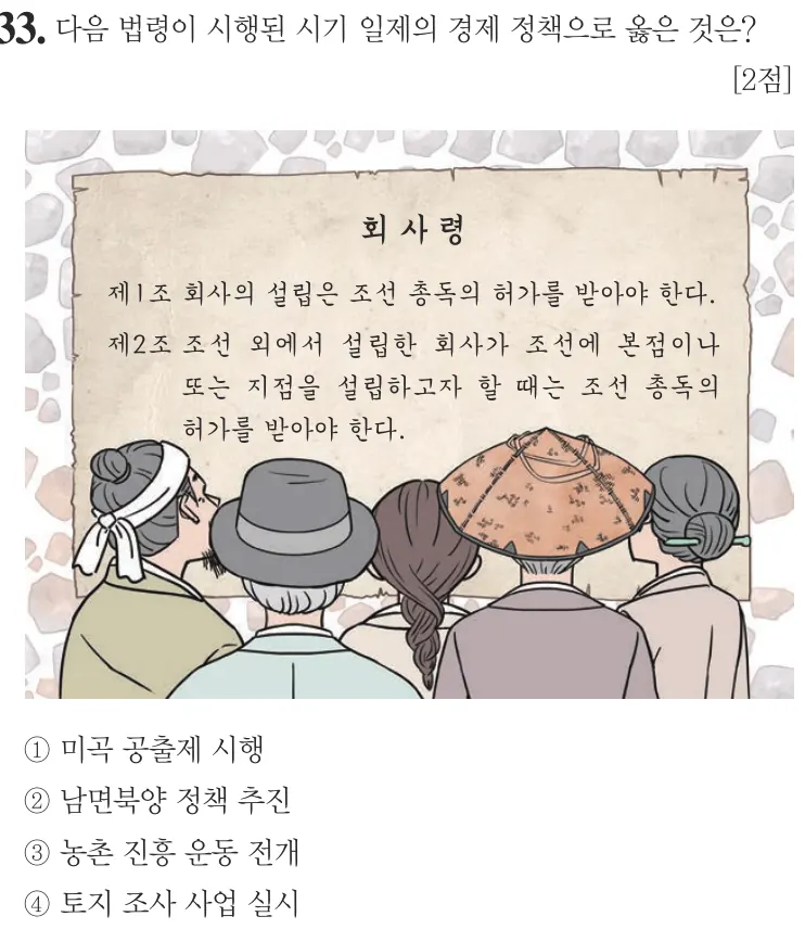 제58회 기본 33번 문제지 원본