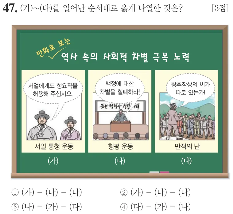 제58회 기본 47번 문제지 원본