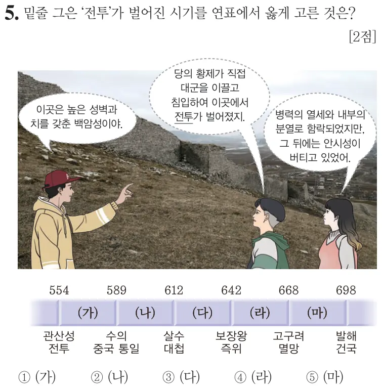 제58회 심화 5번 문제지 원본