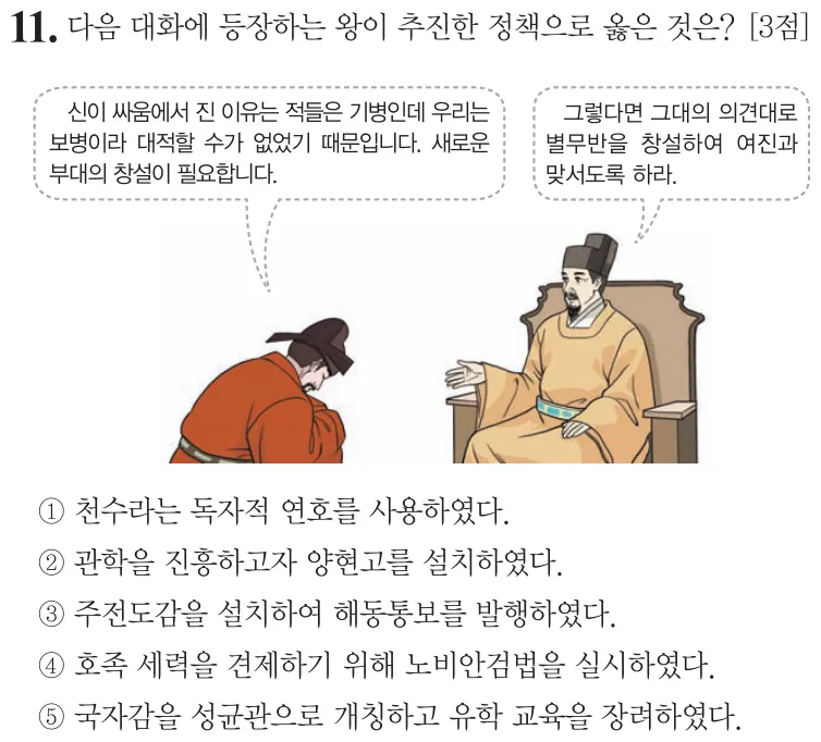 제59회 심화 11번 문제지 원본