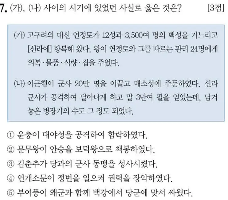 제61회 심화 7번 문제지 원본
