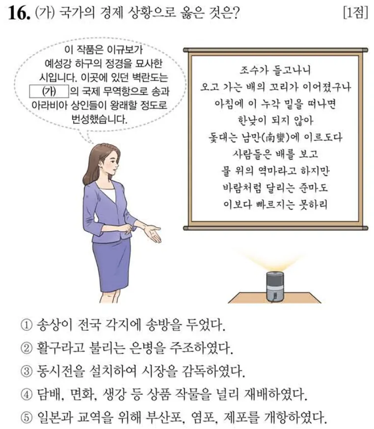 제61회 심화 16번 문제지 원본