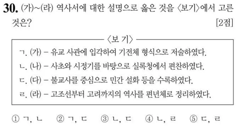 제61회 심화 30번 문제지 원본