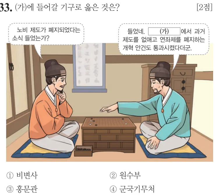 제63회 기본 33번 문제지 원본