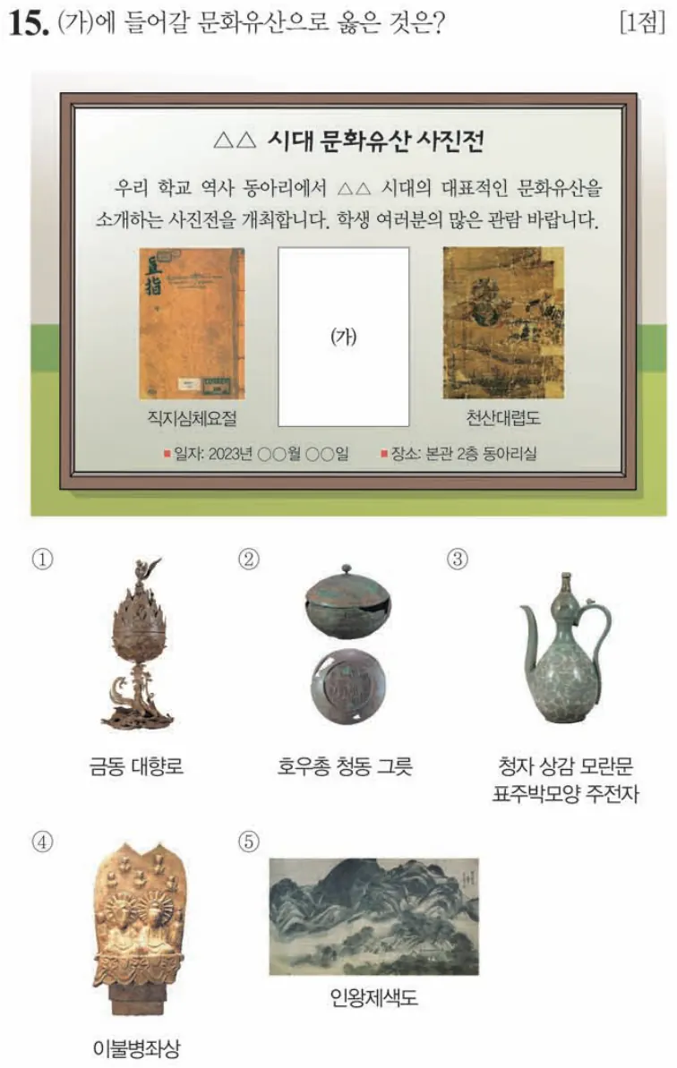 제63회 심화 15번 문제지 원본