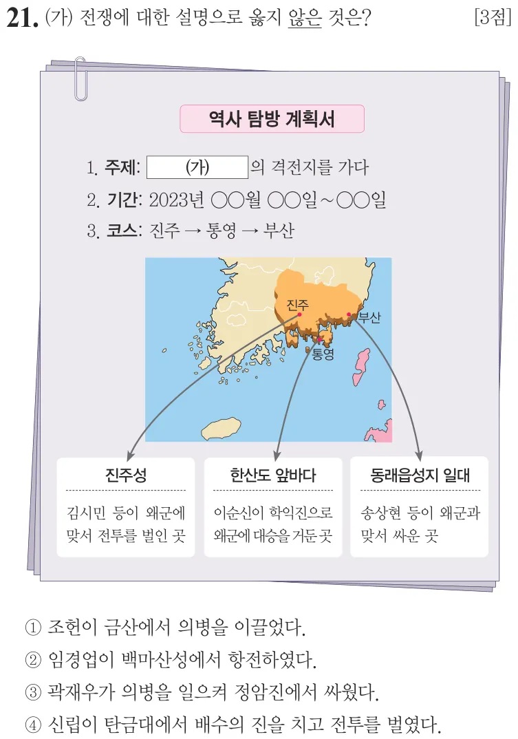 제64회 기본 21번 문제지 원본