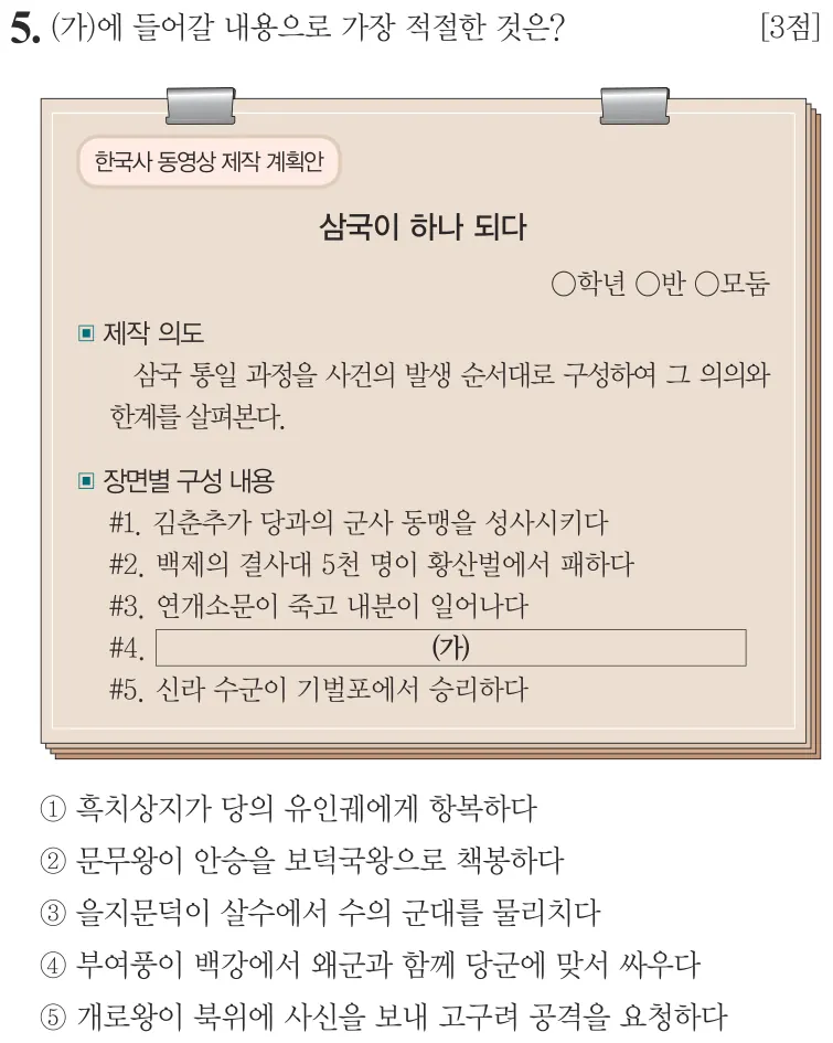 제67회 심화 5번 문제지 원본