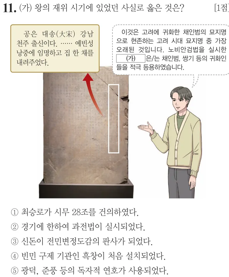 제68회 심화 11번 문제지 원본