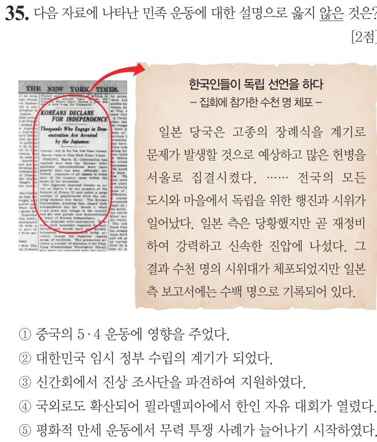 제68회 심화 35번 문제지 원본