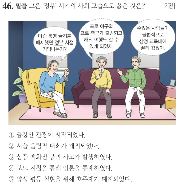 제68회 심화 46번 문제지 원본