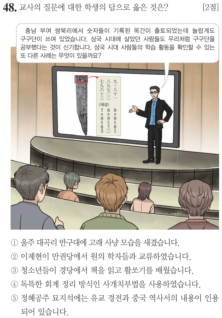 제68회 심화 48번 문제지 원본