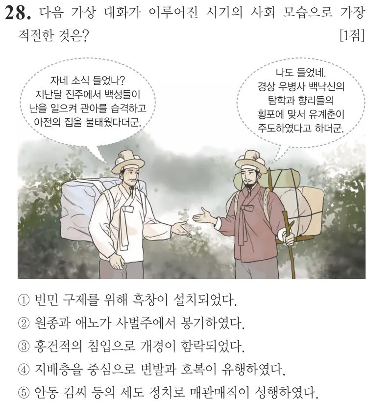 제69회 심화 28번 문제지 원본