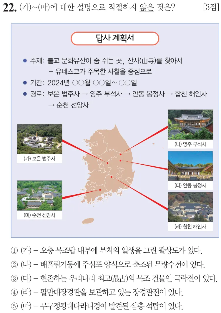 제70회 심화 22번 문제지 원본