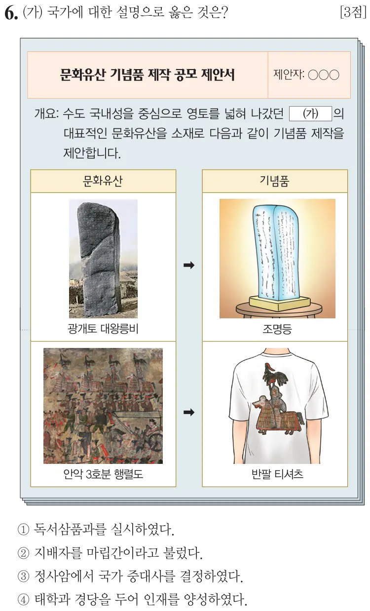 제71회 기본 6번 문제지 원본