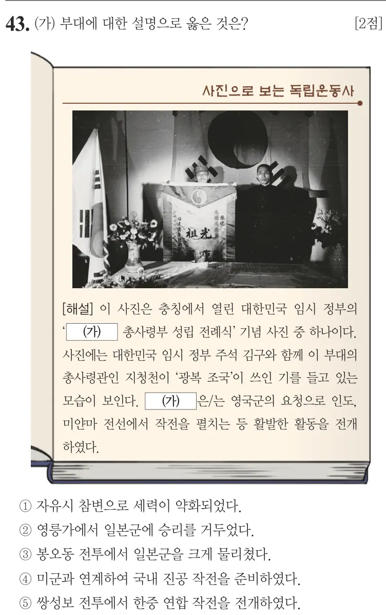 제71회 심화 43번 문제지 원본
