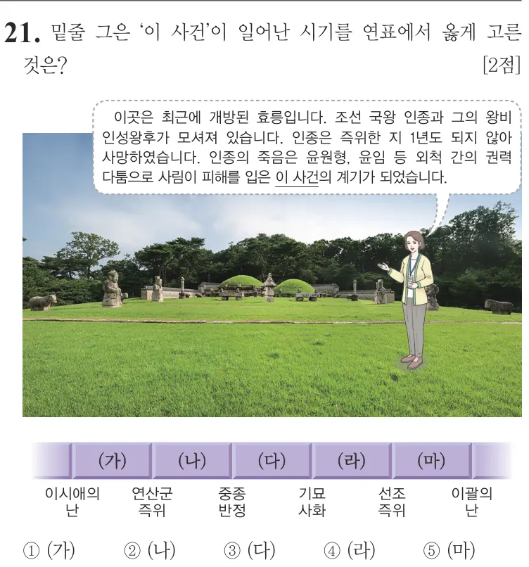 제72회 심화 21번 문제지 원본