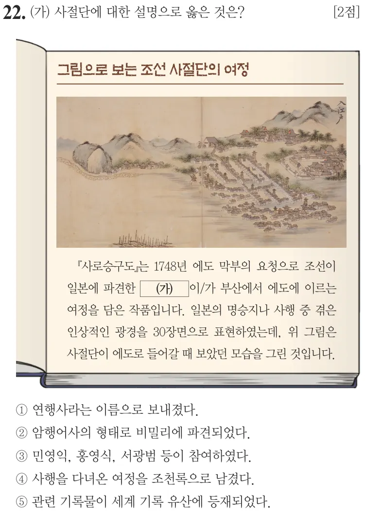 제72회 심화 22번 문제지 원본