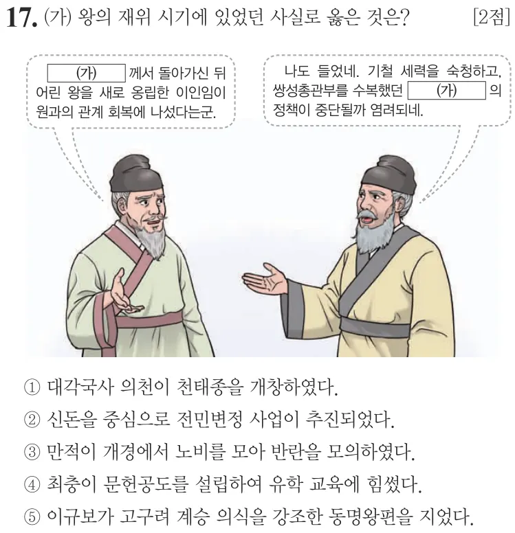 제73회 심화 17번 문제지 원본