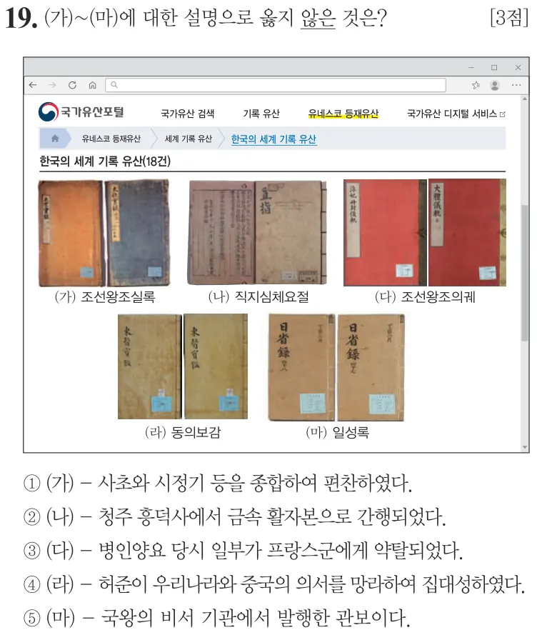 제73회 심화 19번 문제지 원본