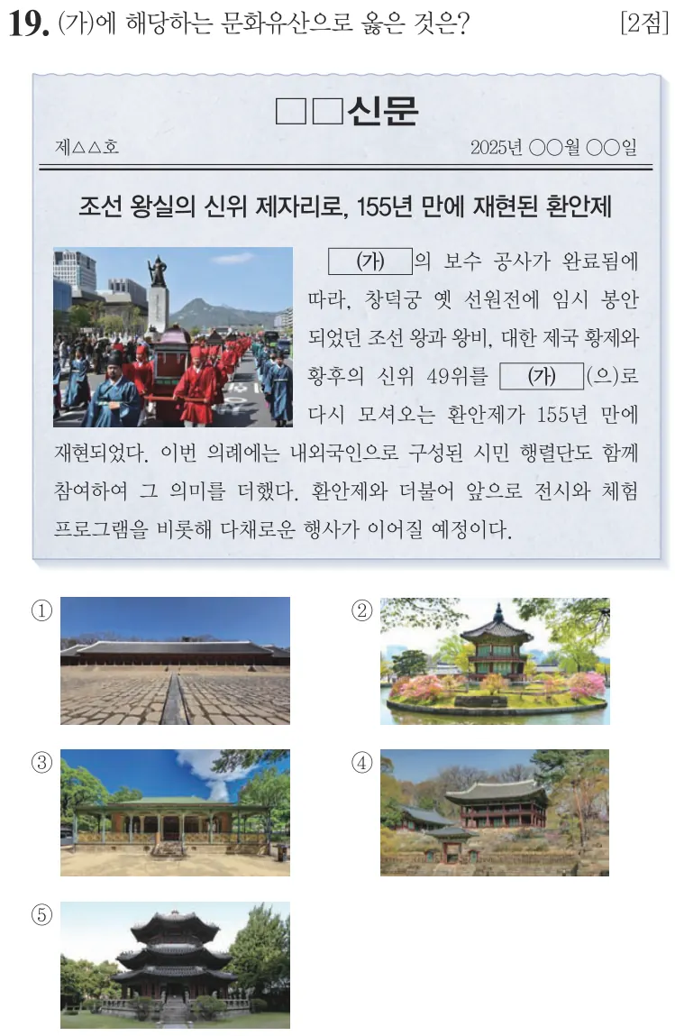 제74회 심화 19번 문제지 원본