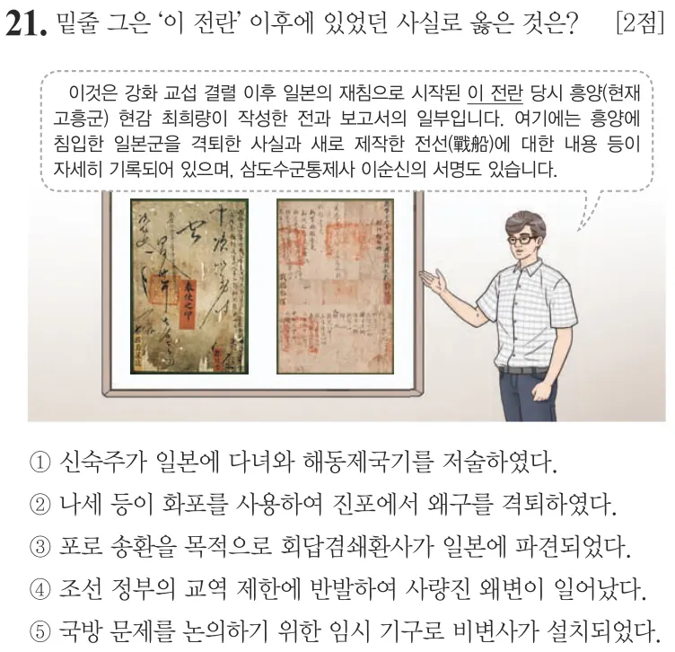 제74회 심화 21번 문제지 원본