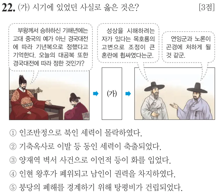 제74회 심화 22번 문제지 원본
