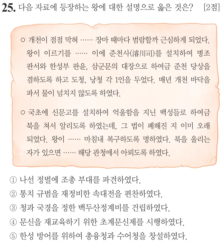 제76회 심화 25번 문제지 원본
